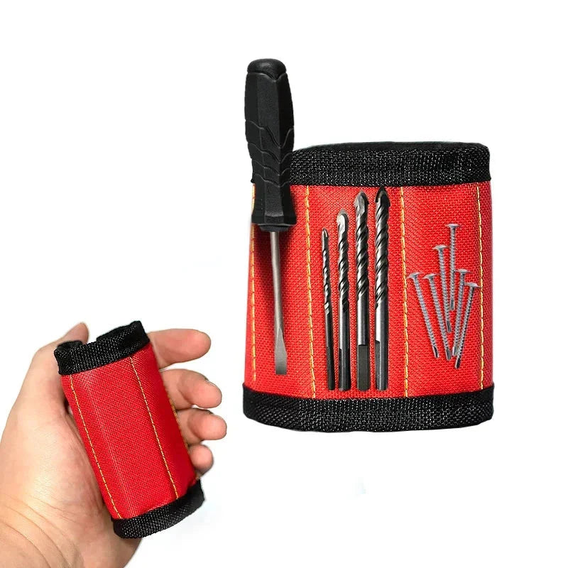 Strong Magnetic Wristband β Portable Tool Bag for Holding Screws, Nails, Nuts, Bolts, and Drill Bits